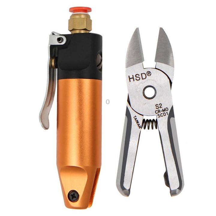 HSD HS-5+S2 Cut Metal Set 2 In 1 Pneumatic Snip Plier Cutting Metal Plastic Model Scissor Tool