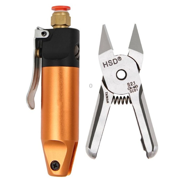 HSD HS-5+S2.1 Cut Metal Set 2 In 1 Pneumatic Snip Plier Cutting Metal Plastic Model Scissor Tool