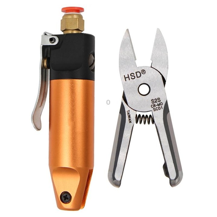 HSD HS-5+S2S Cut Metal Set 2 In 1 Pneumatic Snip Plier Cutting Metal Plastic Model Scissor Tool