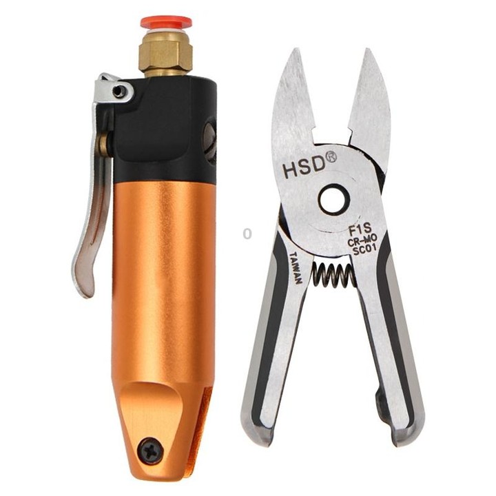 HSD HS-5+F1S Cut Plastic Set 2 In 1 Pneumatic Snip Plier Cutting Metal Plastic Model Scissor Tool