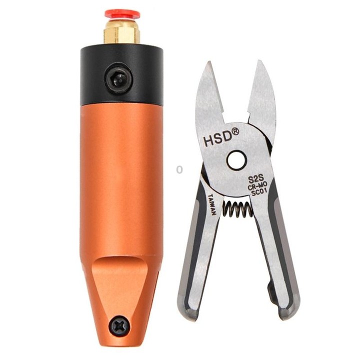 HSD HS-5M+S2S Cut Metal Set 2 In 1 Pneumatic Snip Plier Cutting Metal Plastic Model Scissor Tool