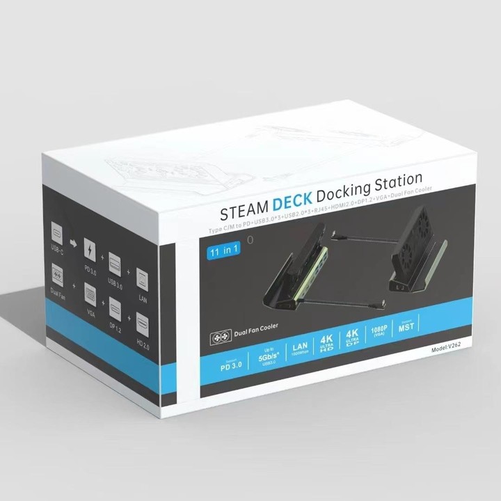 9 -in -1 For ASUS ROG Ally 100W PD Charging Game Console Stand Multifunctional USB 3.0 Docking Station