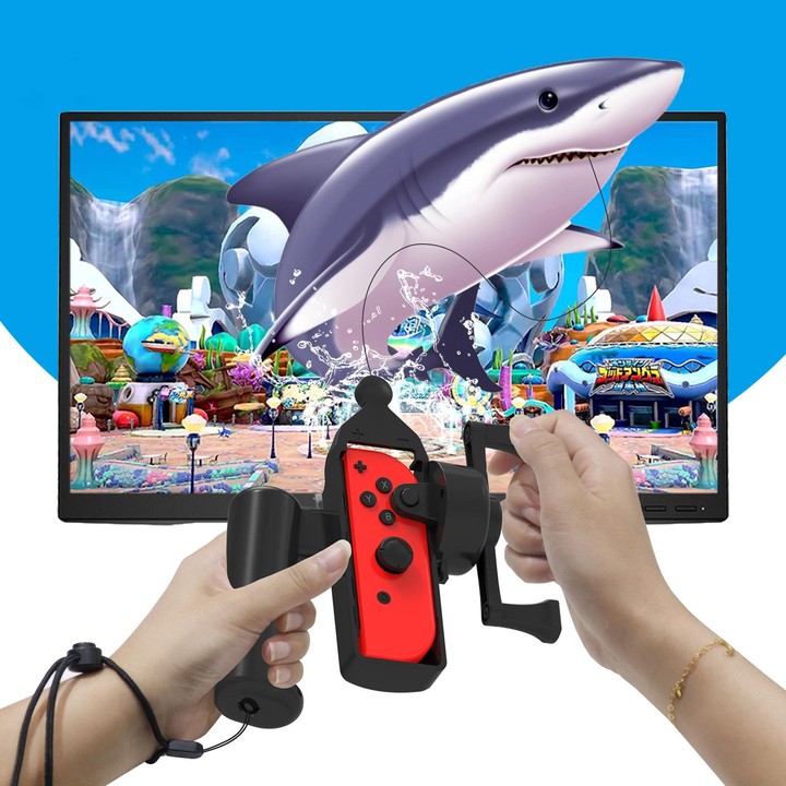 JYS JYS-NS248 For Switch / Switch OLED Left And Right Handle Body Feel Fishing Rod Fishing Aquarium Game Accessories