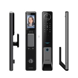 S61 Fully Automatic 3D Face Recognition Tuya Wifi Smart Fingerprint Lock Anti-theft Password Lock(Rose Gold)
