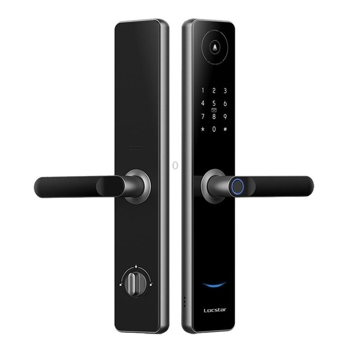 A60 Smart Fingerprint Password Door Lock With Doorbell, Spec: Basic Version Gray