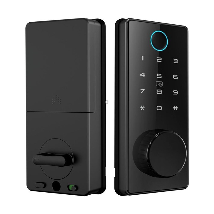 C87 Automatic Fingerprint Lock Entry Door Password Smart Lock(Black)