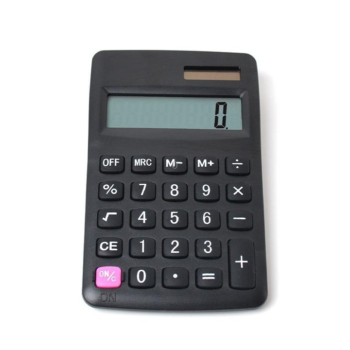 8-digit Candy Colored Solar Calculator Multifunctional Mini Student Electronic Calculator(Pine Stone Green)