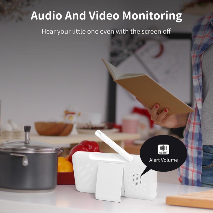 5 Inch HD Baby Monitor Wireless Wifi Baby Care Camera US Plug