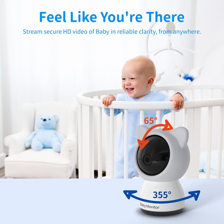 5 Inch HD Baby Monitor Wireless Wifi Baby Care Camera AU Plug