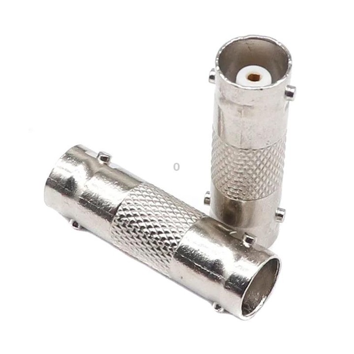 10pcs BNC Female To Female Straight Through Adaptor Surveillance Dual Pass-Through Connector