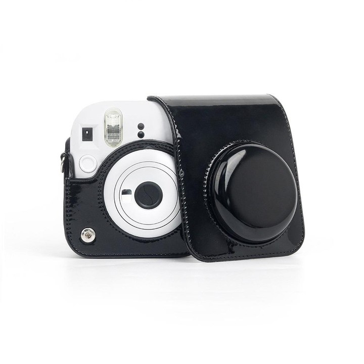 For Polaroid/FUJIFILM Instax Mini12 Mirror Camera Protective Bag(Black)