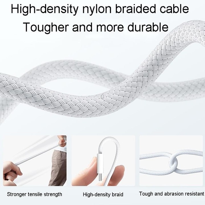 2m For Macbook Air/Pro Series Type-C To Magsafe 3 Braided Magnetic Cable(Midnight Blue)
