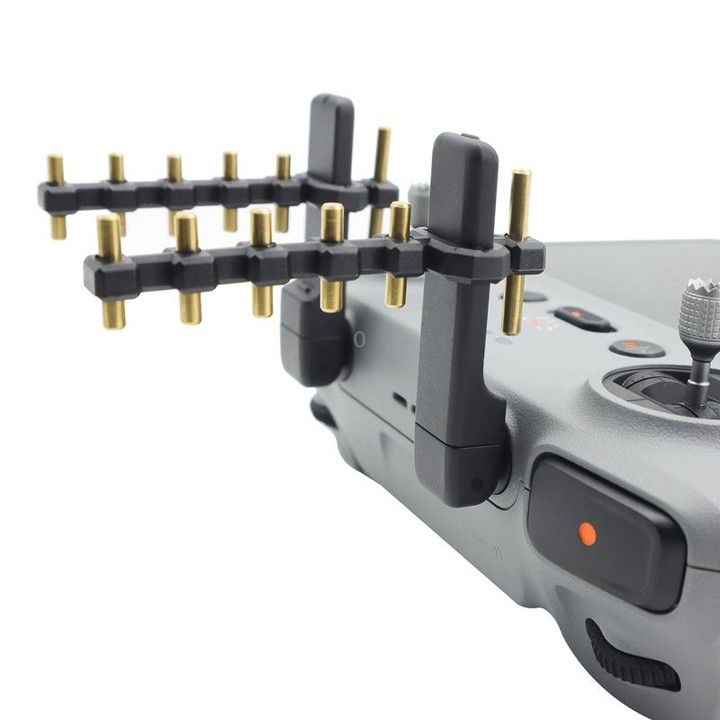 For DJI Air 3/Mini 4 Pro Drone RC 2 Remote Controller Yagi Antenna Signal Booster(Black)