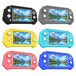For Nintendo Switch Lite Full Cover Protective Shell TPU Console Case(Gray)