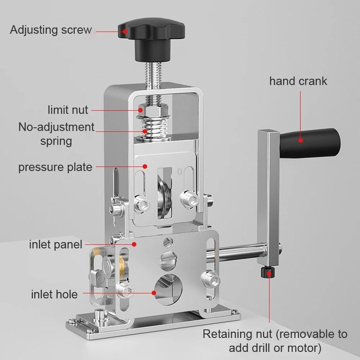 Household Hand-Cranked Small Stripping Machine Waste Wire And Cable Stripping Tool, Style: Peeling Machine