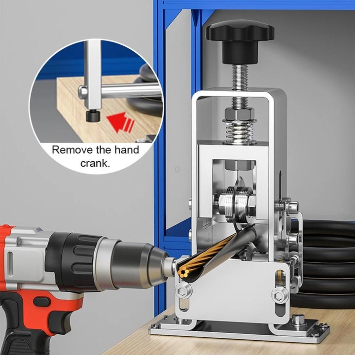 Household Hand-Cranked Small Stripping Machine Waste Wire And Cable Stripping Tool, Style: Peeling Machine