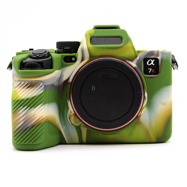 For Sony A7RV Mirrorless Camera Protective Silicone Case, Color: Camouflage