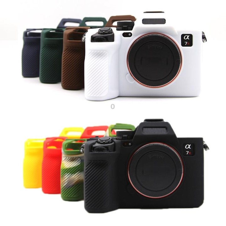 For Sony A7RV Mirrorless Camera Protective Silicone Case, Color: Black