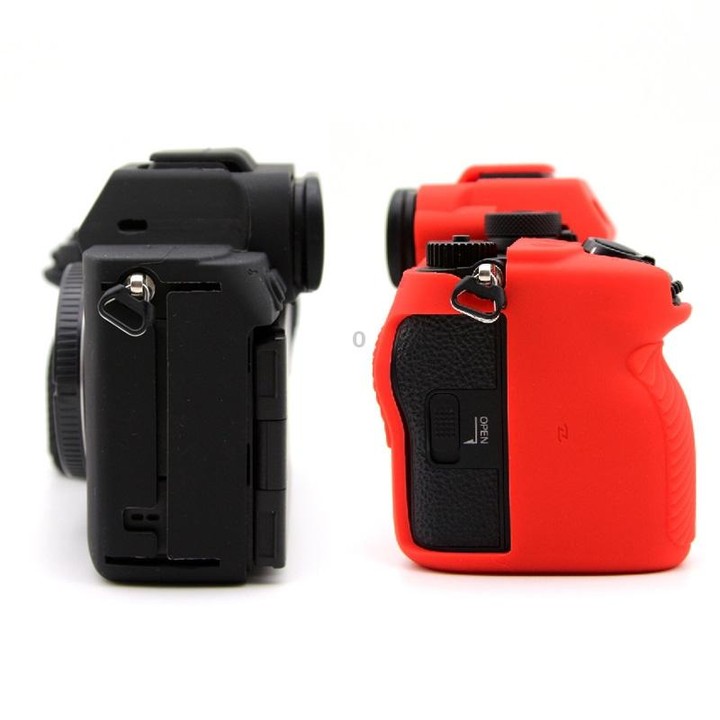 For Sony A7RV Mirrorless Camera Protective Silicone Case, Color: Black