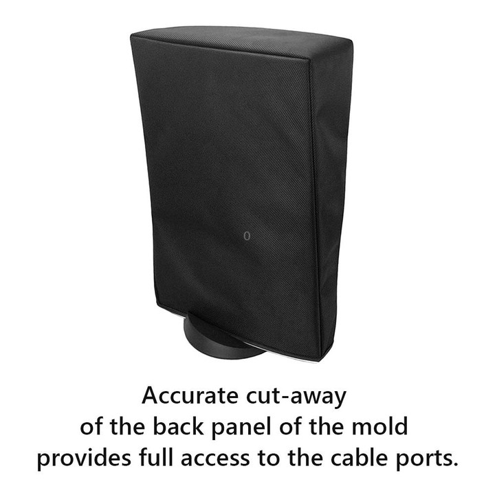 For PS5 Slim Disc & Digital Host Dust Cover Protective Case, Style: Vertical Black