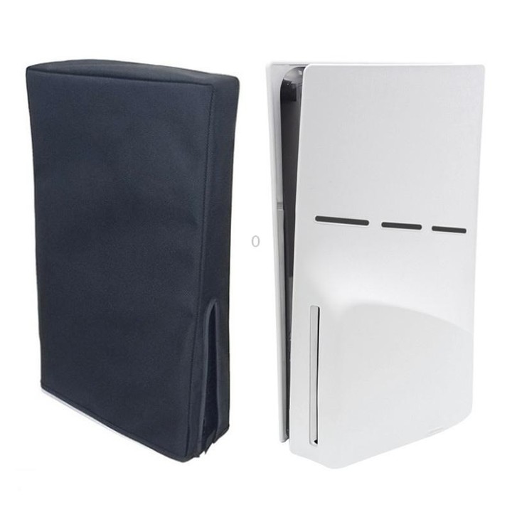 For PS5 Slim Disc & Digital Host Dust Cover Protective Case, Style: Vertical Black