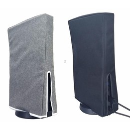 For PS5 Slim Disc & Digital Host Dust Cover Protective Case, Style: Horizontal Black