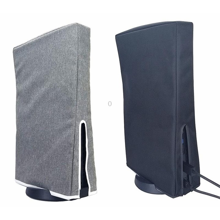 For PS5 Slim Disc & Digital Host Dust Cover Protective Case, Style: Horizontal Black