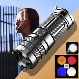 X3 Photography Atmosphere Fill-in Flashlight RGB Zoom Four-color Lighting Lamp(White Red Blue Yellow)