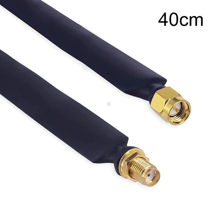 SMA Male To Female Fiberglass Antenna Through Wall Adapter Cable Flat Window Cable(40cm)