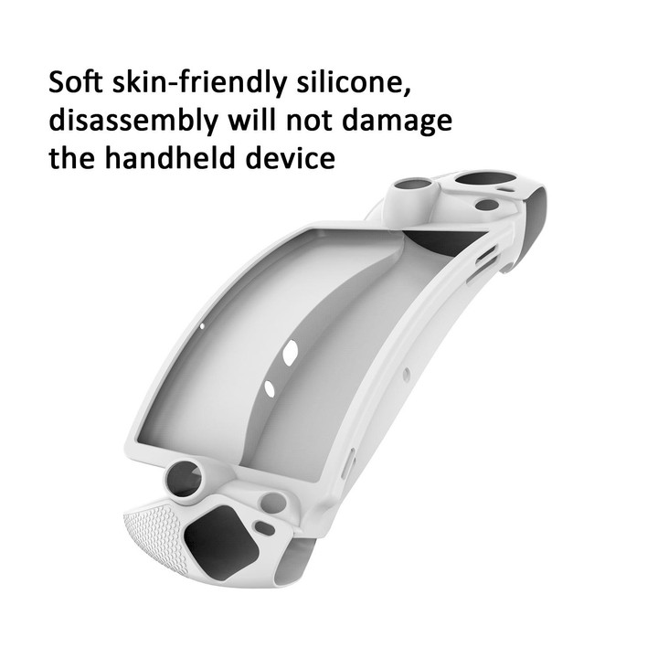 For Sony PS Portal Game Console Silicone Protective Cover Oil Spray All-Inclusive Protective Case(White)