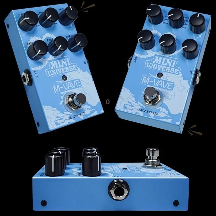 M-VAVE Guitar Monoblock Effects Digital Modeling Reverb Effects(Sky Blue)