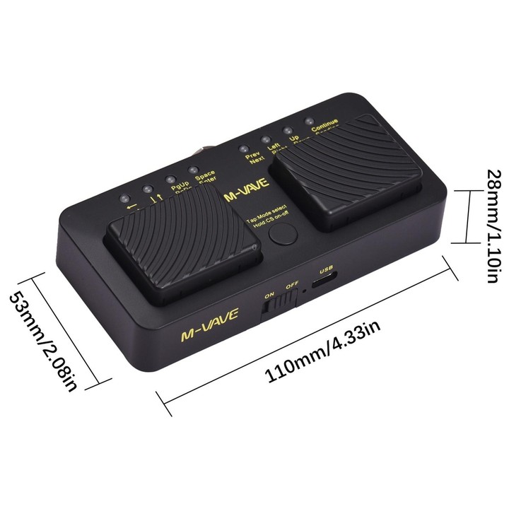 M-VAVE CUBE TURNER PRO Electric Guitar Effect Loop Bluetooth Spectrometer Controller