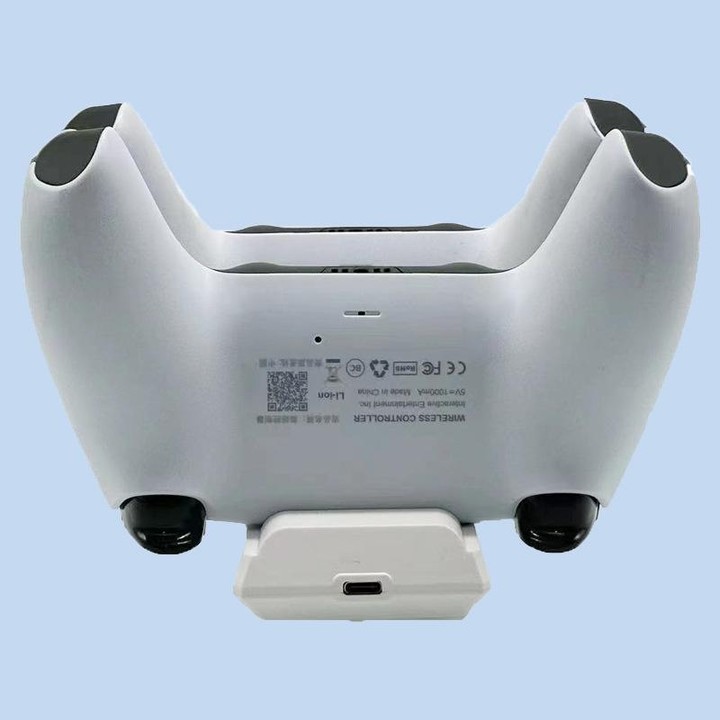For PS5 Controller Dock Charger Gamepad Dual Port Quick Charger(White)