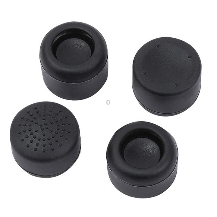8pcs /Set For PS5 / PS4 Silicone Joystick Cap Booster Cap Gamepad Rocker Protective Case(Black)