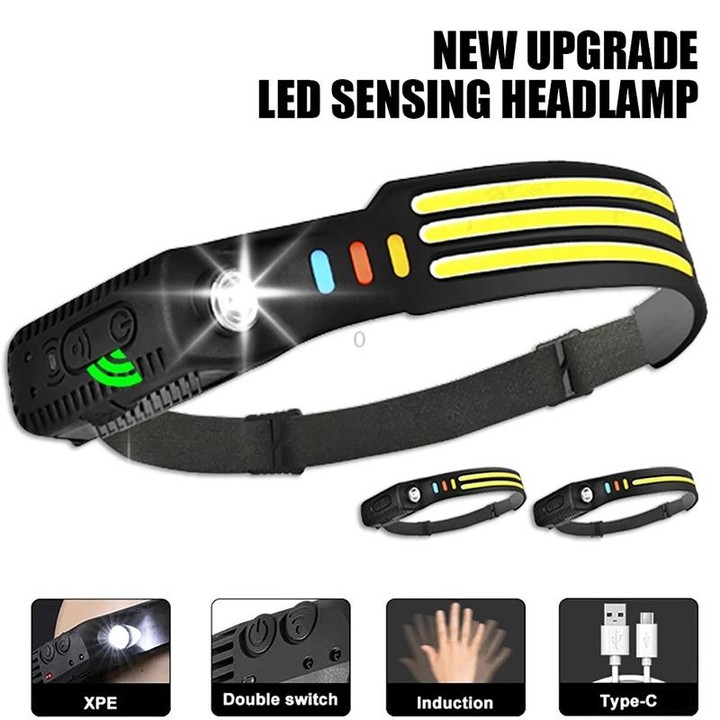 Sensor Headlight Rechargeable Outdoor Camping Fishing Lantern, Spec: 812-1