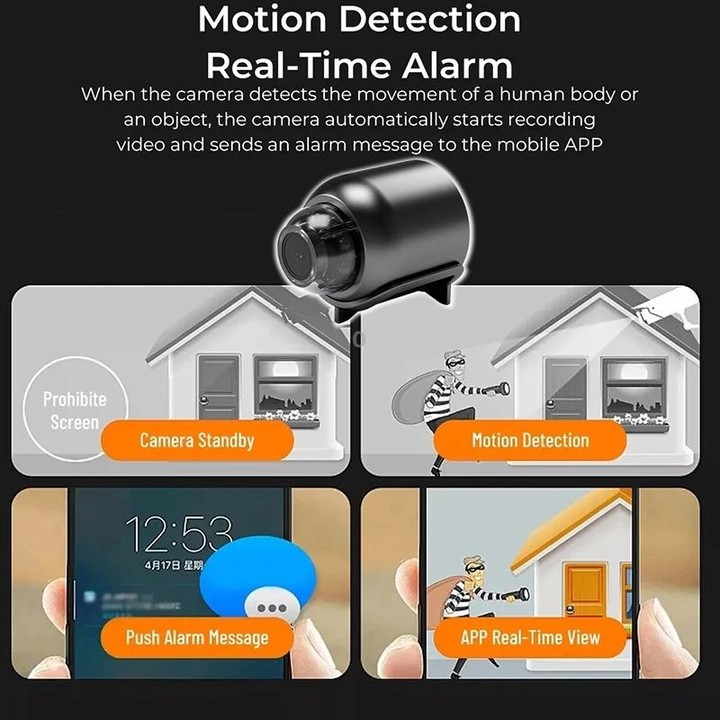 2 Million Pixel HD Home Smart WIFI Remote Mini 1080P Surveillance Camera, Specification: X5+128G