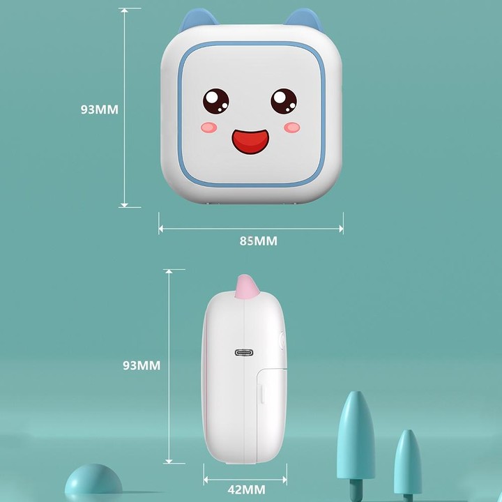 C26 Mini Portable Bluetooth Photo Label Thermal Printer, Spec: Pink+5 Paper