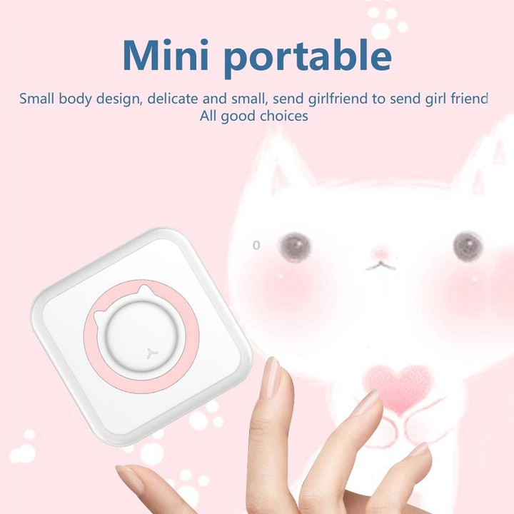 C15 Mini Student Bluetooth Inkless Photo Label Thermal Printer, Spec: Green+5 Stickers+5 Paper+3 Color Paper