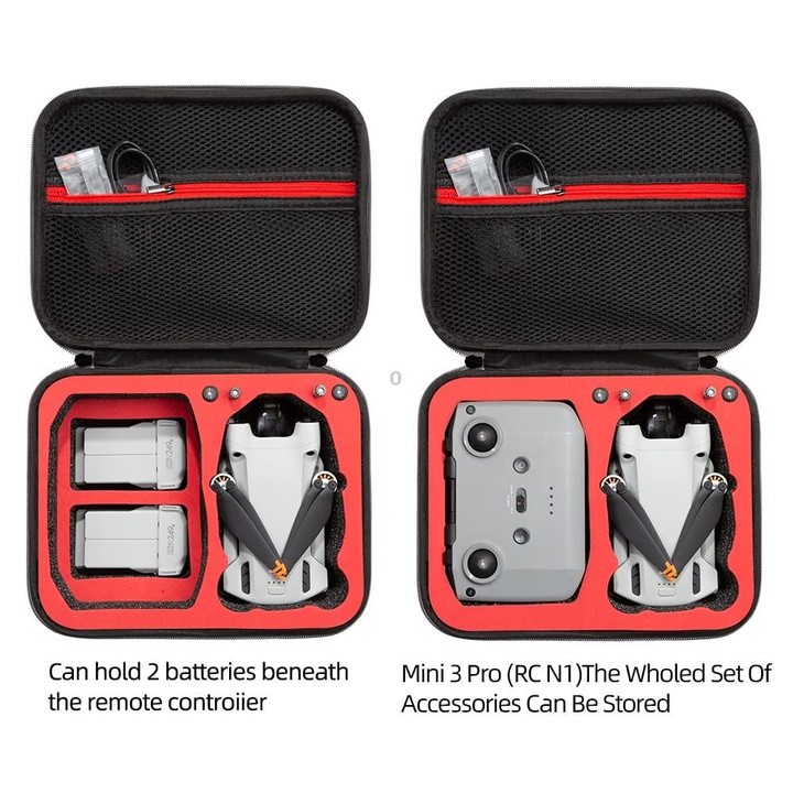 For DJI Mini 3 / Mini 4 Pro Kit Bag Drone Portable Storage Bag(Black)