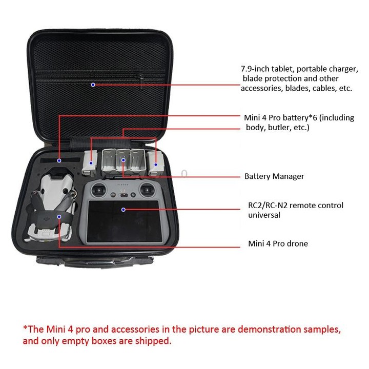 For DJI Mini 4 Pro / RC2 Remote Control Shoulder Bag Handy Crossbody Packet, Spec: Nylon