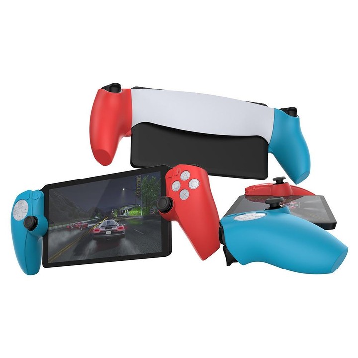 For PS5 PlayStation Portal Game Console DOBE Split Silicone Protective Case(White)