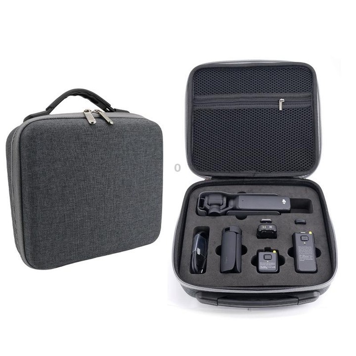 For DJI Osmo Pocket 3 Action Camera All-in-One Storage Bag Hand Cluth(Grey)