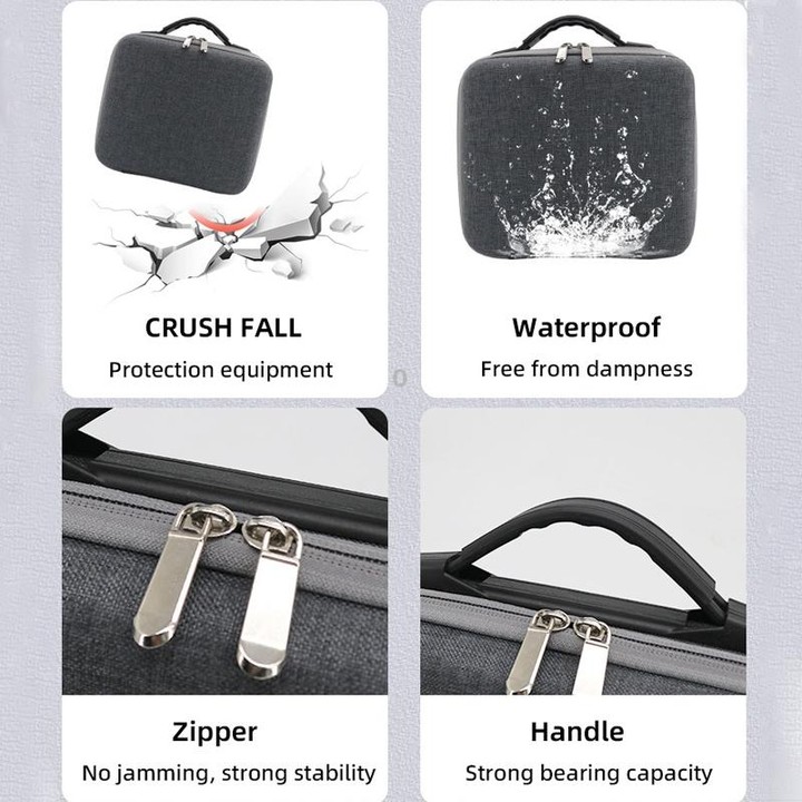 For DJI Osmo Pocket 3 Action Camera All-in-One Storage Bag Hand Cluth(Grey)