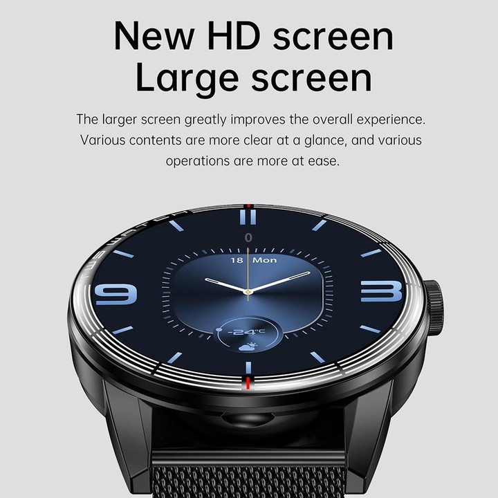 R6 1.32-Inch TWS 2-In-1 Bluetooth Headset Smart Watch, Heart Rate / Blood Oxygen Monitoring(Black Silicon)