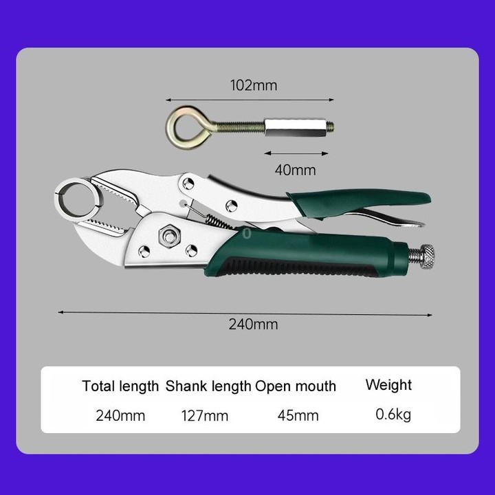 Floor Heating Pliers Manual Heating Pipe Removal Cleaning Installation Pliers, Model: 6 Point