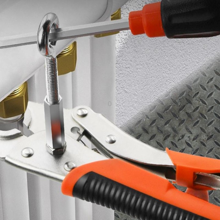 Floor Heating Pliers Manual Heating Pipe Removal Cleaning Installation Pliers, Model: 4/6 Point All In One