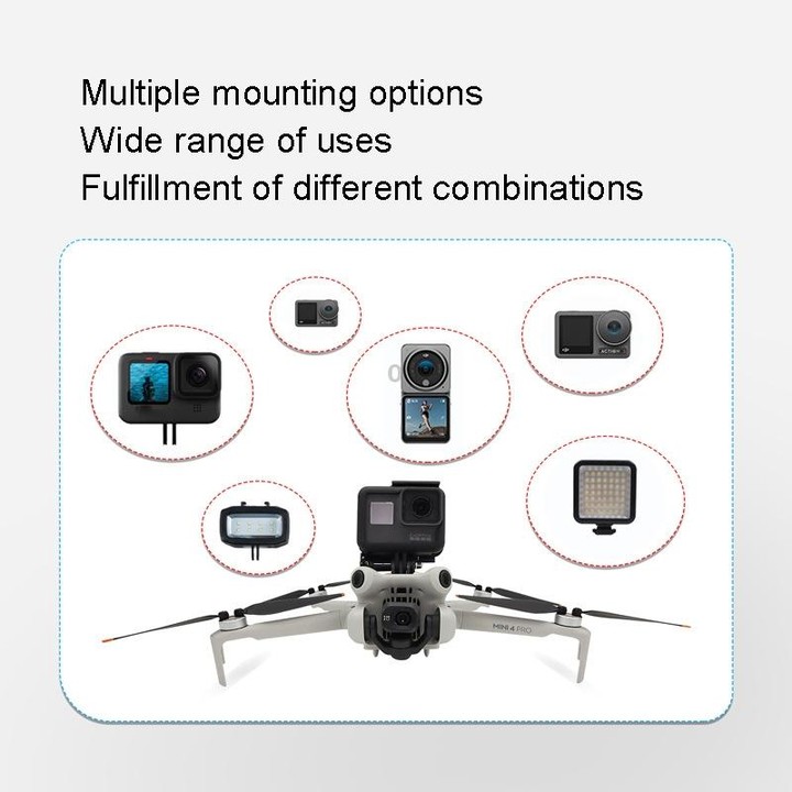 For DJI Mini 4 PRO / Mini 3 PRO / Mini 3 Upper Expansion Bracket 1/4 Screws for Tripod Accessories