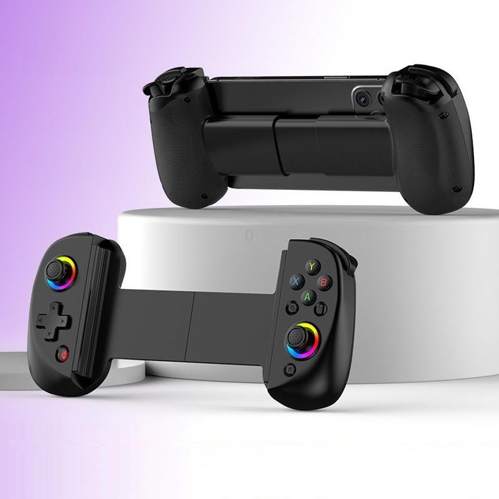 D8 Mobile Phone Stretch Band Light Gamepad Dual Hall Wireless Bluetooth Somatic Vibration Grip for PC / Android / IOS / Tablet /