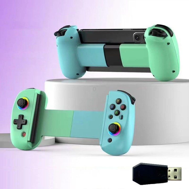 D8 Mobile Phone Stretch Band Light Gamepad Dual Hall Wireless Bluetooth Somatic Vibration Grip for PC / Android / IOS / Tablet /