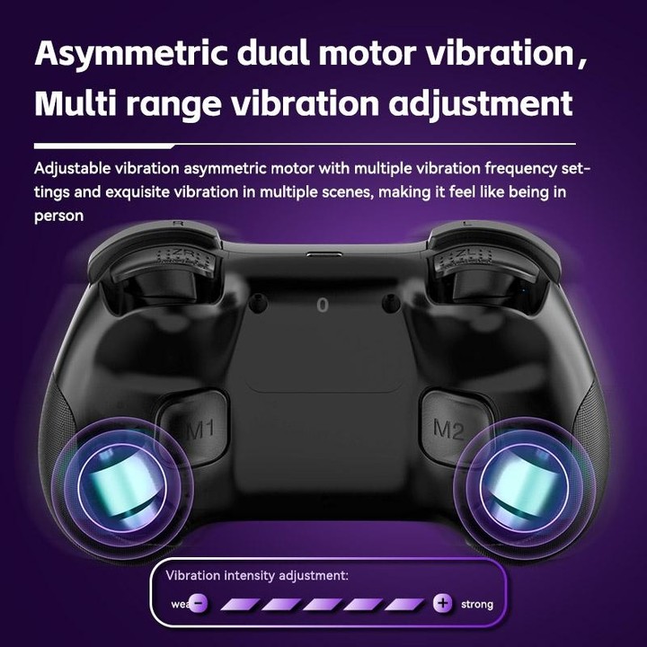 Z01 Wireless Gaming Vortex Dual Hall Body Grip For Switch / PS3 / PS4 / Adroid / IOS(black)